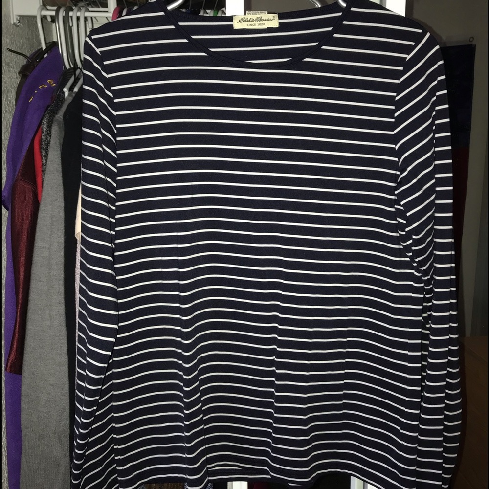 Striped Long Sleeve - Blue/White